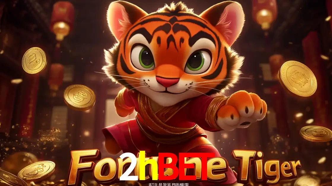 O carismático mascote do jogo de slot Fortune Tiger, um tigre fofo em pose de artes marciais, pronto para trazer sorte e multiplicadores de ganhos no cassino online 2hbet.